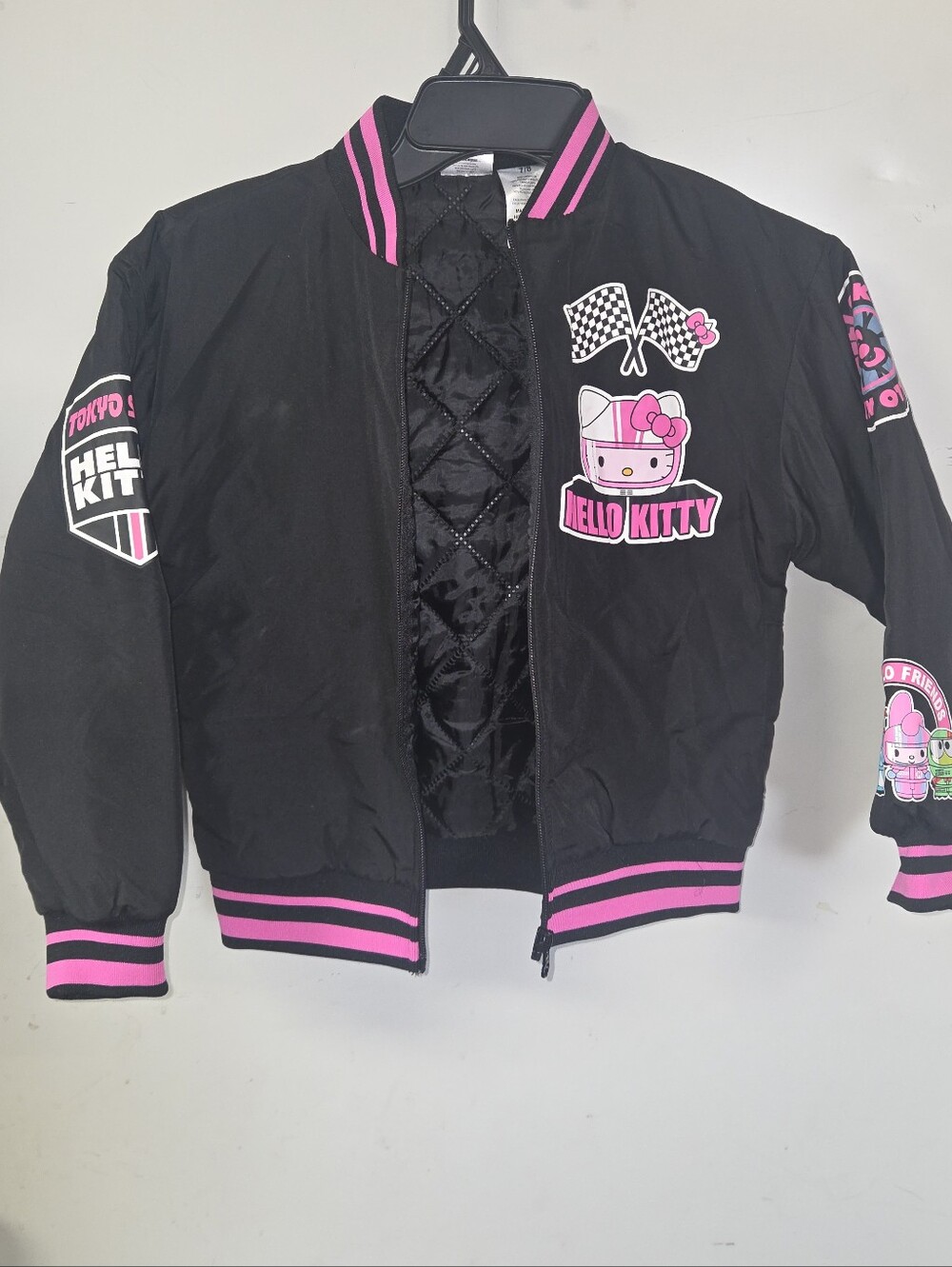 Hello Kitty Black & Pink Kids Bomber Jacket